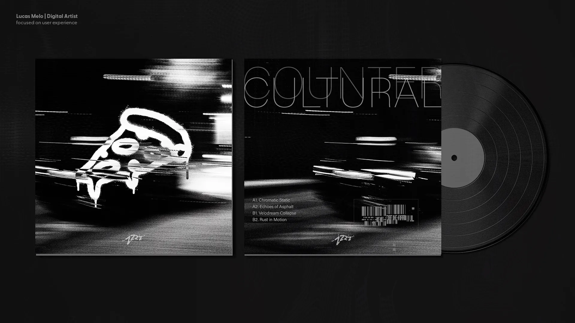 Mockup da capa de vinyl Countercultural
